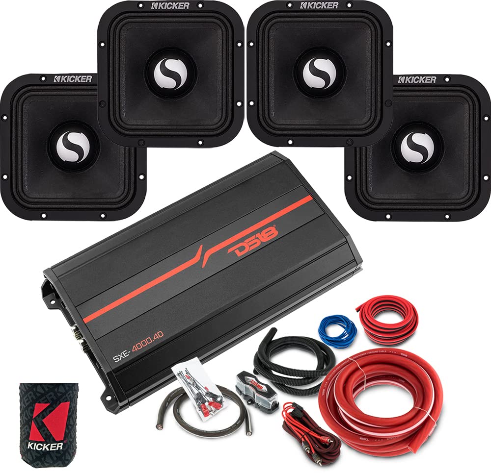DAM スピーカー 4個セット Amazon.co.jp: 2007-2018 Jeep Wrangler JK JKU用4個パック
